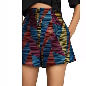 BCBGMAXAZRIA High Waist Geometric Short